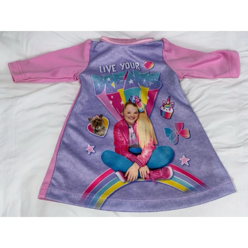 Jojo Siwa Doll Pajama Nightgown Fits 18
